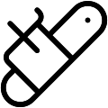 Chainsaw Vector SVG Line Icon
