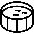Frame Pool Vector SVG Line Icon