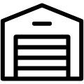 Garage Vector SVG Line Icon