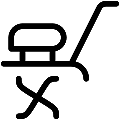 Garden Cultivator Vector SVG Line Icon