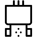 Garden Shredder Vector SVG Line Icon