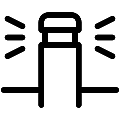 Garden Sprinkler Vector SVG Line Icon