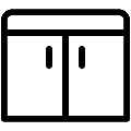 Garden Storage Box Vector SVG Line Icon