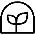 Greenhouse 2 Vector SVG Line Icon