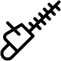 Hedge Trimmer Vector SVG Line Icon