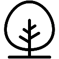 Ornamental Tree Vector SVG Line Icon