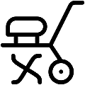 Power Tiller Vector SVG Line Icon