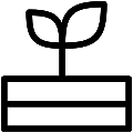 Raised Bed Vector SVG Line Icon