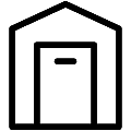Shed Vector SVG Line Icon