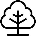 Tree Vector SVG Line Icon