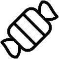 Candy Vector SVG Line Icon