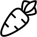 Carrot Vector SVG Line Icon