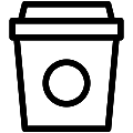 Coffee Cup Vector SVG Line Icon