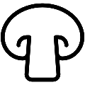 Mushroom Vector SVG Line Icon
