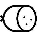 Sausage Vector SVG Line Icon