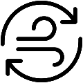 Air Circulation Vector SVG Line Icon