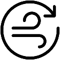 Air Refresh Vector SVG Line Icon