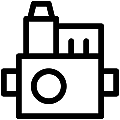 Boiler Gas Valve Vector SVG Line Icon