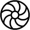 Exhaust Fan Vector SVG Line Icon
