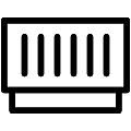 Floor Convector Vector SVG Line Icon