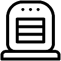 Halogen Heater Vector SVG Line Icon