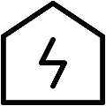 Home Electricity Vector SVG Line Icon