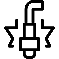 Iignition Electrode Vector SVG Line Icon