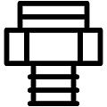 Pipe Fitting Vector SVG Line Icon