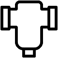 Self Cleaning Pre Filter Vector SVG Line Icon