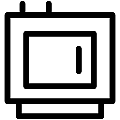 Solid Fuel Boiler Vector SVG Line Icon
