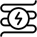 Underfloor Heating Electric Vector SVG Line Icon