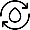 Water Circulation Vector SVG Line Icon