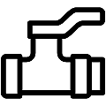 Water Valve 2 Vector SVG Line Icon