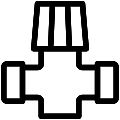 Water Valve 3 Vector SVG Line Icon