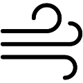 Wind Vector SVG Line Icon