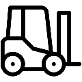 Forklift Vector SVG Line Icon