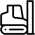 Pile Driver Vector SVG Line Icon