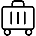 Baggage Luggage Vector SVG Line Icon