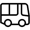 Bus Vector SVG Line Icon
