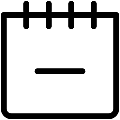 Calendar Minus Vector SVG Line Icon