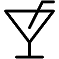 Cocktail Vector SVG Line Icon
