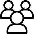 Group Vector SVG Line Icon