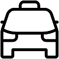Taxi Vector SVG Line Icon