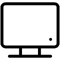 Tv Display Vector SVG Line Icon