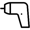 Cordless Screwdriver Vector SVG Line Icon