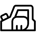 Electric Planer Vector SVG Line Icon