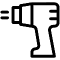 Heat Gun Vector SVG Line Icon