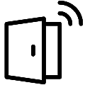 Door Sensor Vector SVG Line Icon