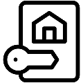 Home Access App Vector SVG Line Icon