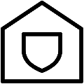 Home Security Vector SVG Line Icon